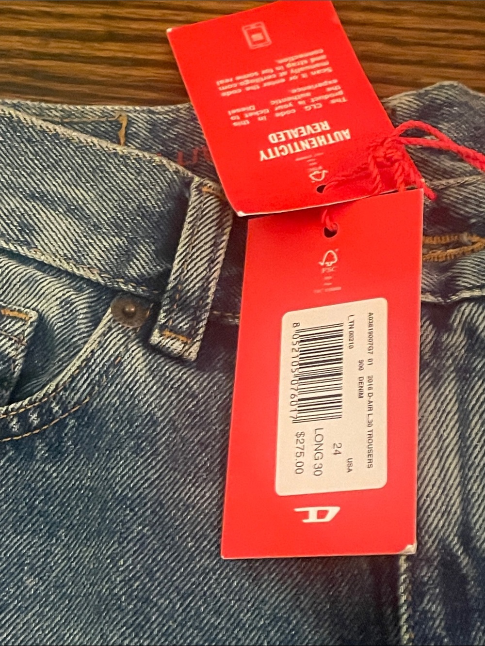 Diesel women Light Blue Straight Jeans - Picture 2 of 6